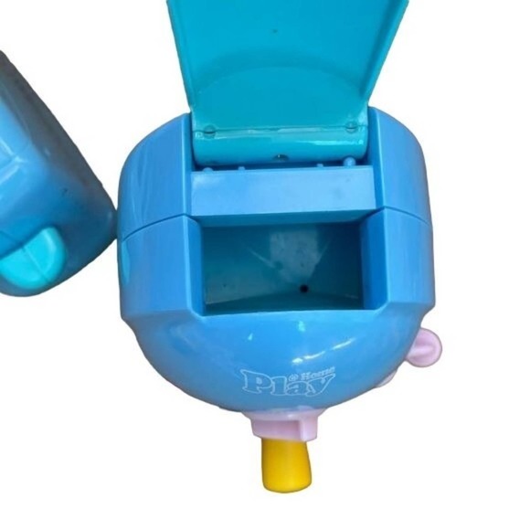 Play at Home Coffee Maker Toaster Blue Plastic Set Frother Cup Kitchen Toy - Picture 12 of 12